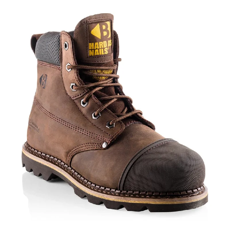 Buckler B301 Goodyear Welter Leather Safety Boot, Rubber Toe protector