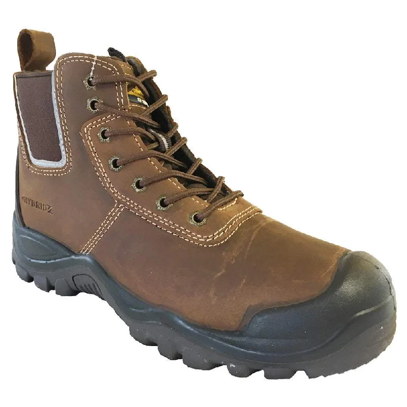 Buckler BHYB2 Anti-Scuff Safety Work Boots Brown Sizes 6-13 Mens Dealer Brown or Honey