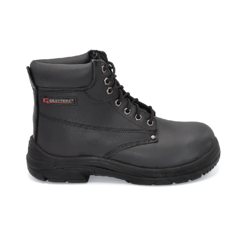 Grafters M9503A Work Boot With Steel Toe Cap - 4E Fitting