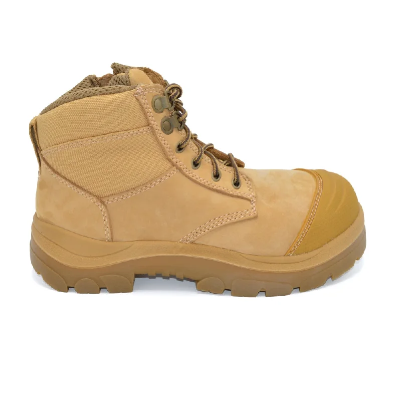 WideLoad 690WZ Wide Fit Safety Boot - Zip - Tan- 6E Fit