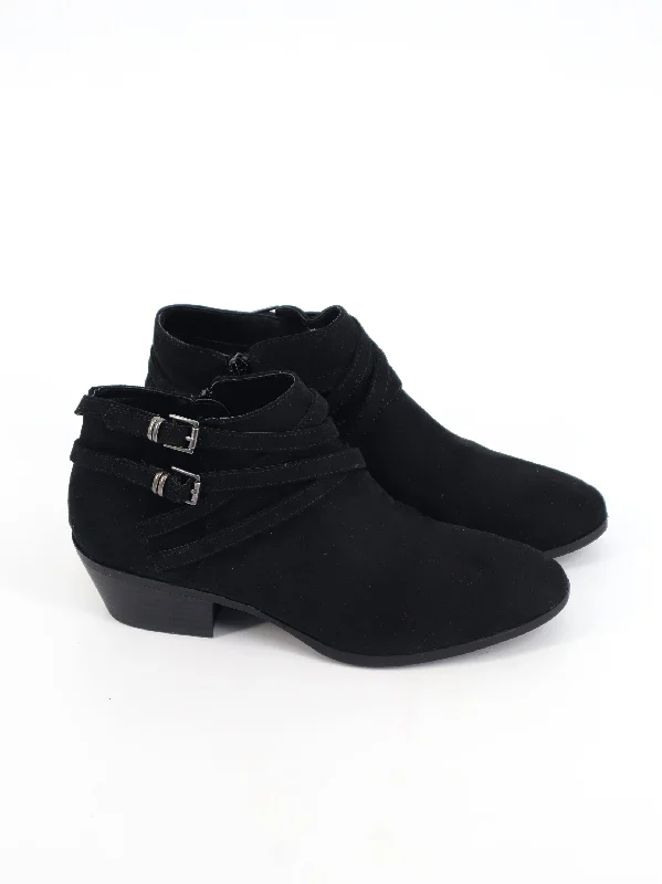 Women's Plain Ankle Boots,Black