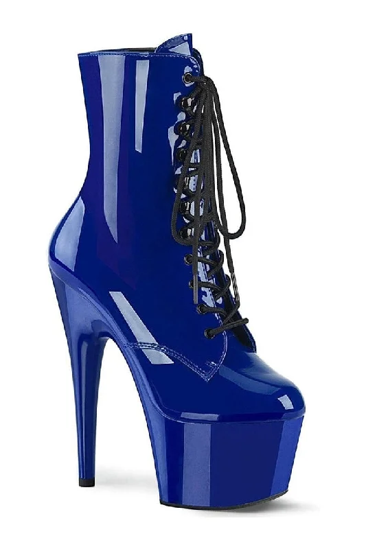 ADORE-1020 Exotic Ankle Boot | Blue Patent