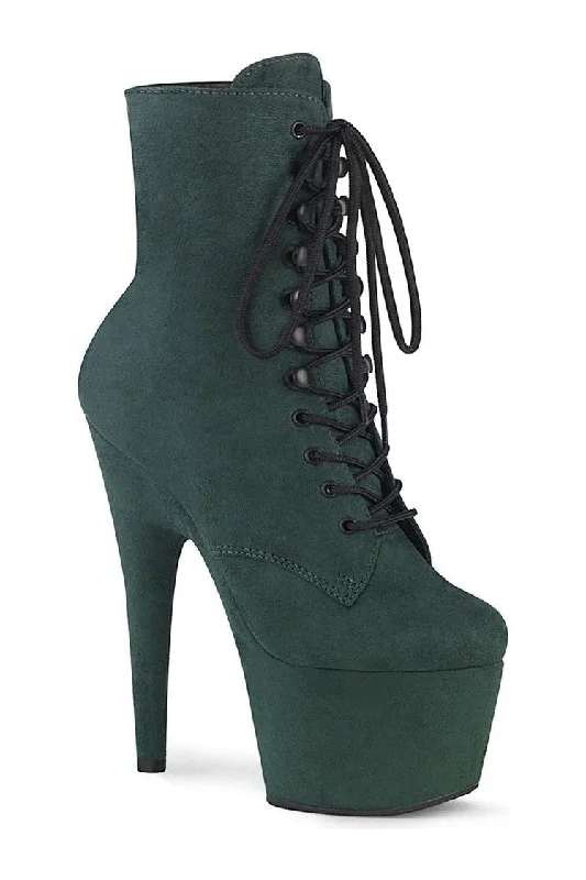 ADORE-1020FS Exotic Boot | Green Faux Suede