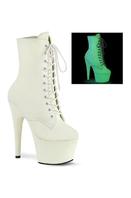 ADORE-1020GD Exotic Boot | White Faux Leather