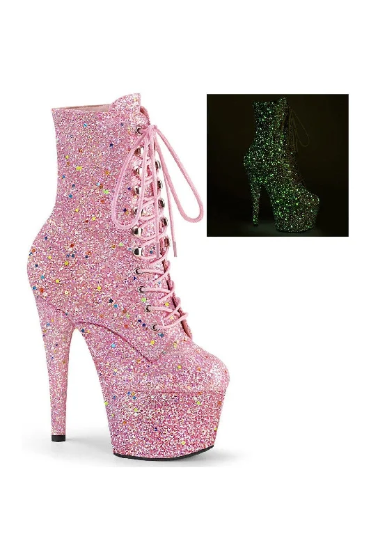 ADORE-1020GDLG Exotic Boot | Pink Glitter