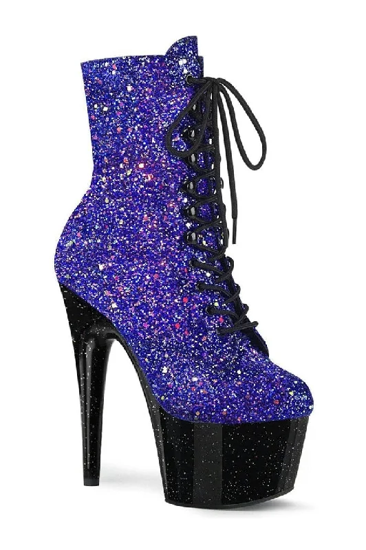 ADORE-1020MG Exotic Boot | Blue Glitter