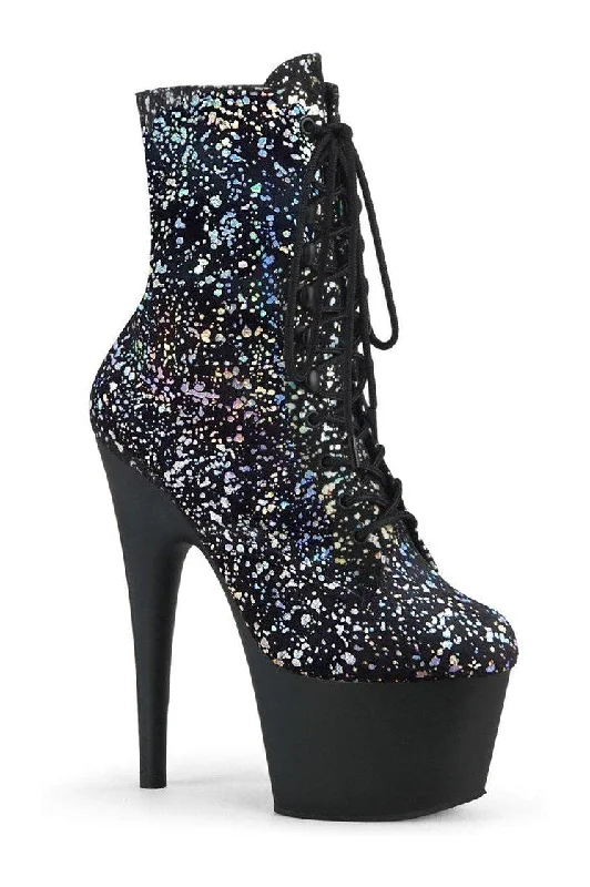 ADORE-1020SPLAT Exotic Boot | Black Velvet