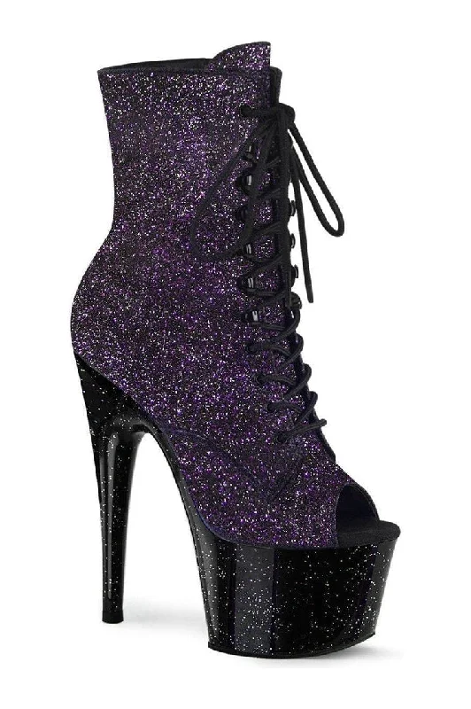 ADORE-1021MG Exotic Boot | Purple Glitter