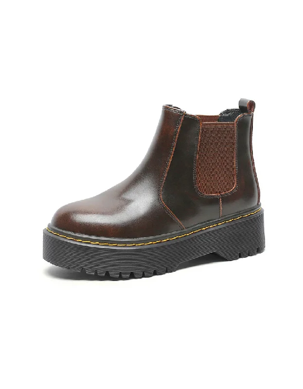 Autumn Winter Platform Chelsea Boots