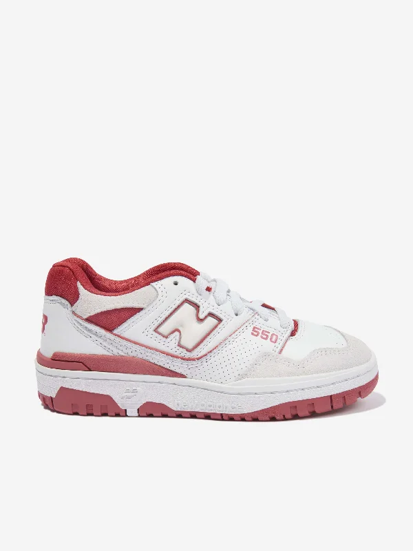 New Balance Kids 550 Logo Trainers in White