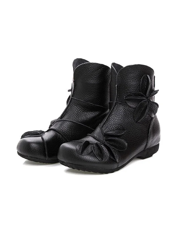 Ethnic Style Non-slip Handmade Leather Retro Boots