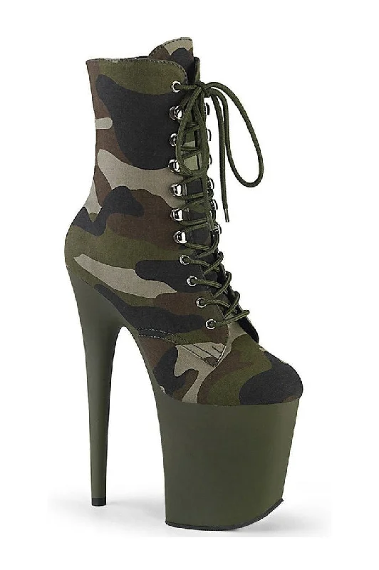 FLAMINGO-1020CAMO Exotic Boot | Kahki Fabric