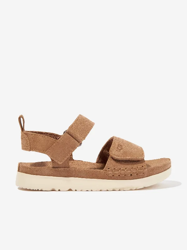 UGG Girls Goldenstar Sandals in Brown