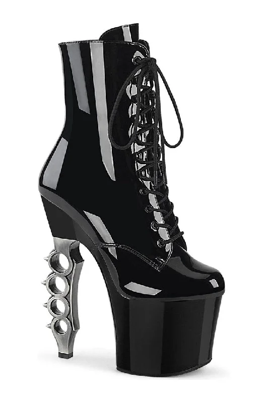 IRONGRIP-1020 Ankle Boot | Black Patent