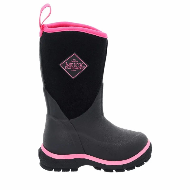 Muck Footwear Kids ELEMENT LILBIG BLACK/PINK