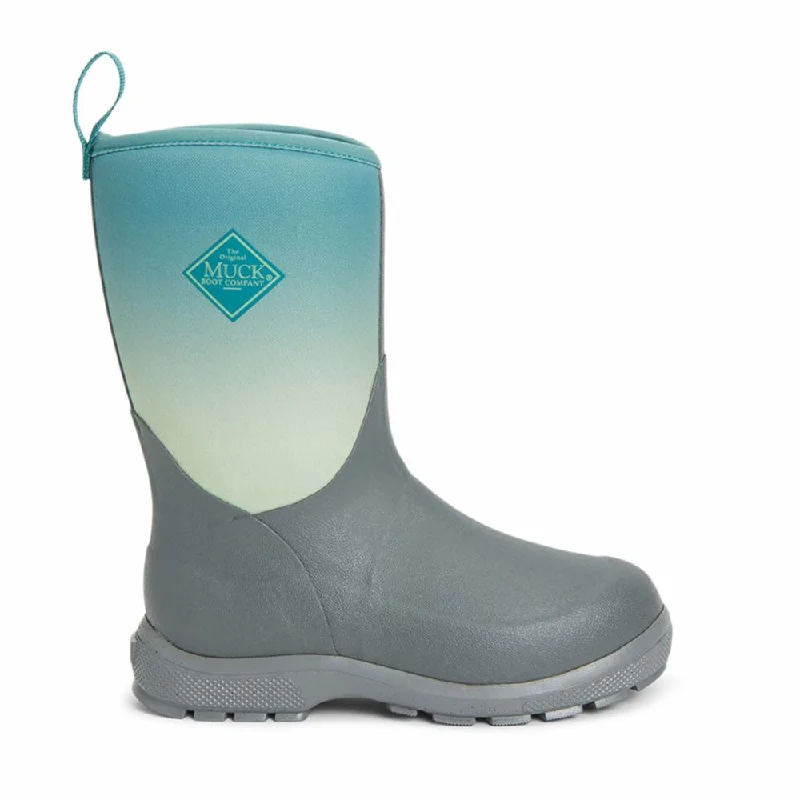 Muck Footwear Kids ELEMENT LILBIG GREY/TEALFADE