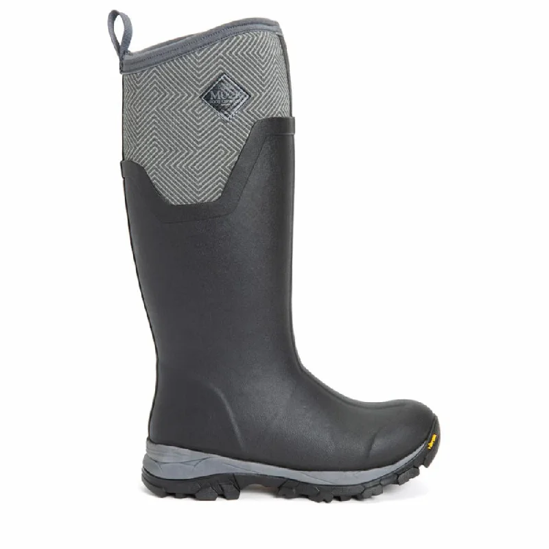 Muck Footwear Women ARCTIC ICE VIBRAM ARCTIC GRIP ALL TERRAIN BLACK/GREYGEOMETRIC