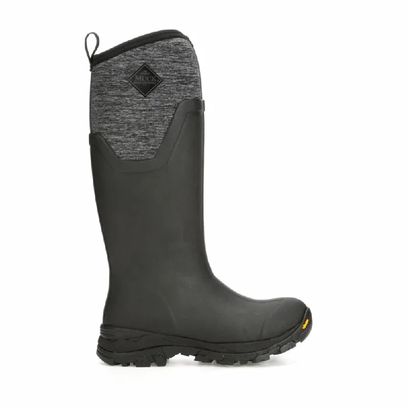 Muck Footwear Women ARCTIC ICE VIBRAM ARCTIC GRIP ALL TERRAIN TALL BLACK/JERSEYHEATHER