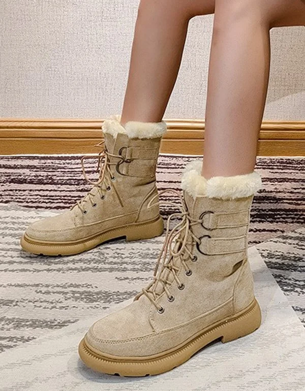 Thick Plush Liner Winter Snow Boots