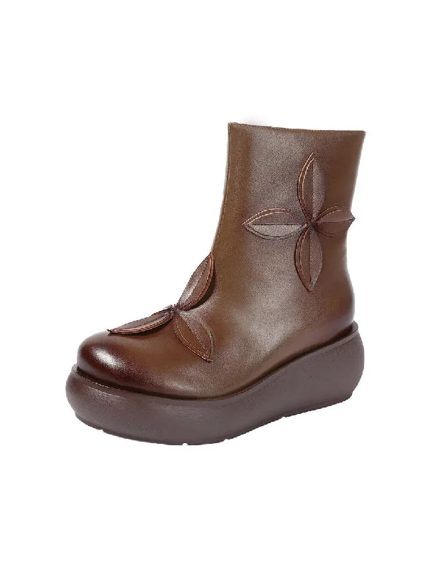 Winter Autumn Waterproof Wedge Boots