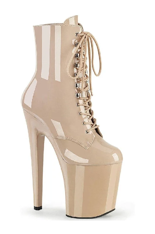 XTREME-1020 Ankle Boot | Nude  Patent